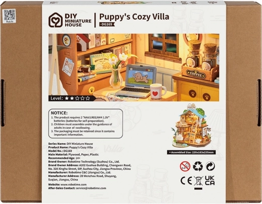 Kis házikó miniatűr Kiskutyaház