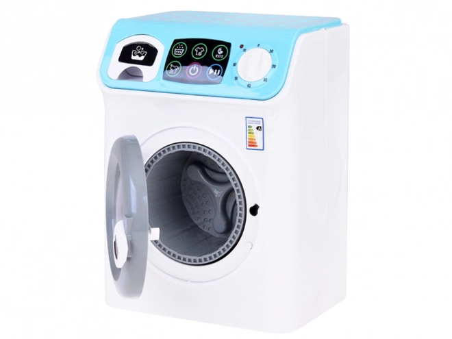 Automatic Washing Machine with Touch Panel and Spinning Sounds