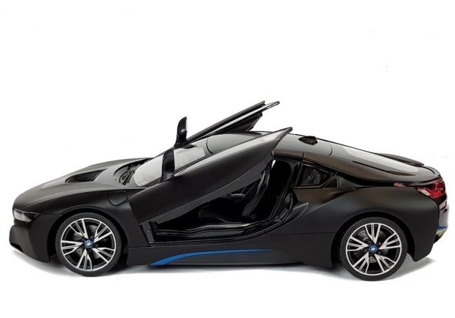 Auto R/C BMW i8 Rastar 1:14 schwarze automatische Türen