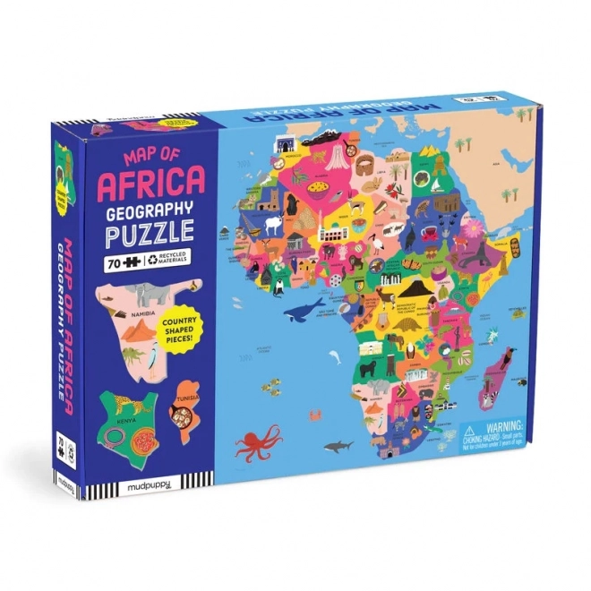 Geography Puzzle Map of Africa