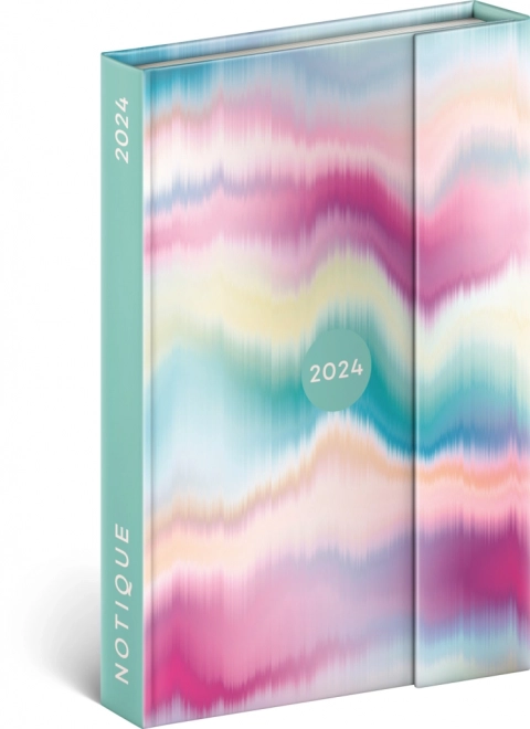 Weekly Magnetic Diary Tie-Dye 2024