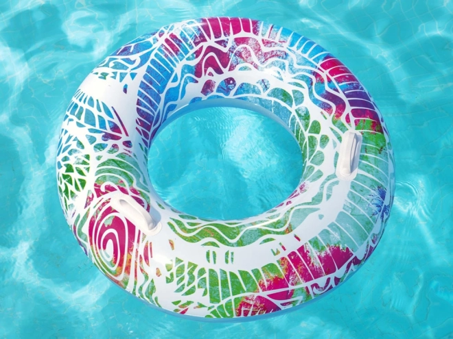 Colorful Inflatable Swimming Ring – Blue