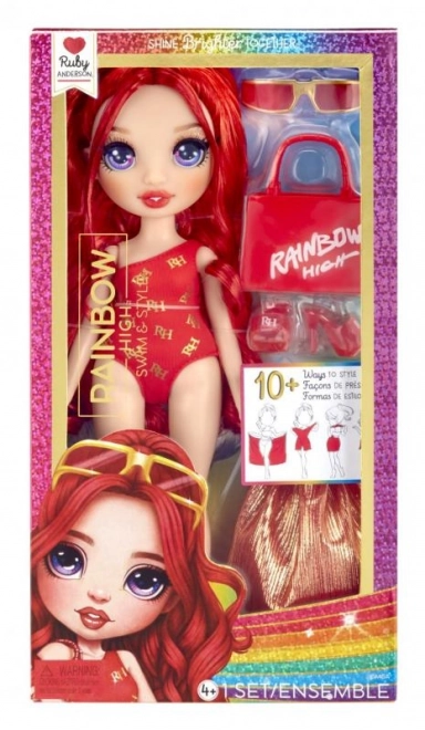 Rainbow High Ruby Anderson Doll in Swimwear