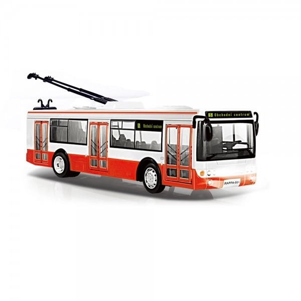 Czech Speaking Plastic Trolleybus with Lights and Sounds