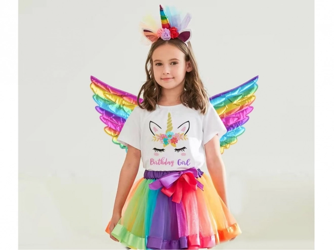 Unicorn Costume with Skirt and Wings for Carnival