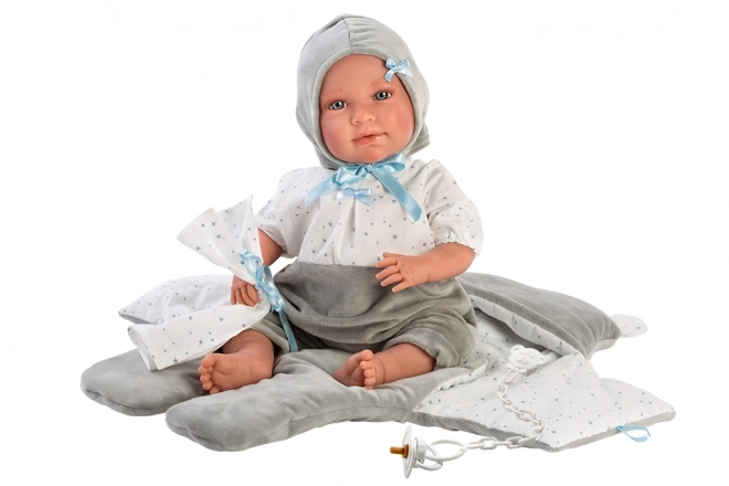 Llorens New Born Baby Doll Outfit with Velvet Wrap