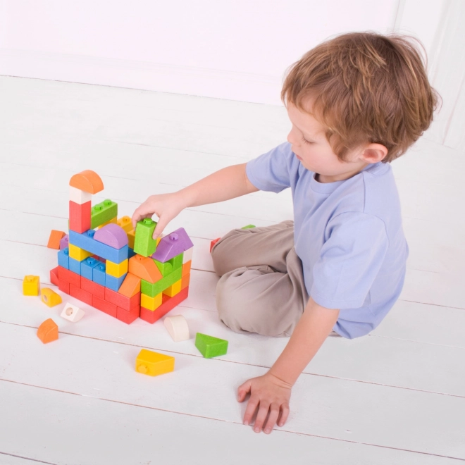 Bigjigs Baby Wooden Connecting Blocks Set