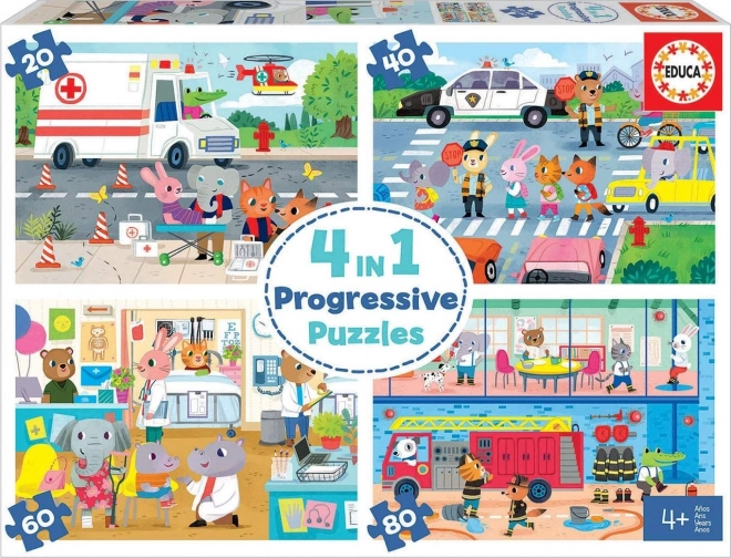 Educa Puzzle Heroes in Action Set