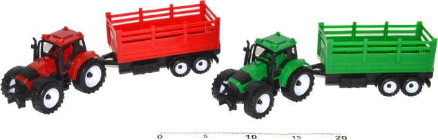 Trattore con rimorchio per bambini