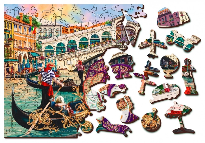 Venetian Carnival 2-in-1 Wooden Puzzle