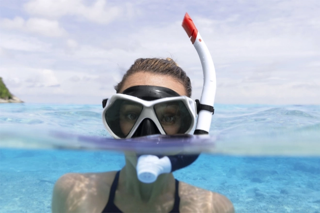 White Diving Set with Mask and Snorkel