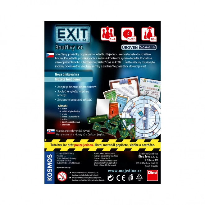 Úniková hra EXIT: Bouřlivý let