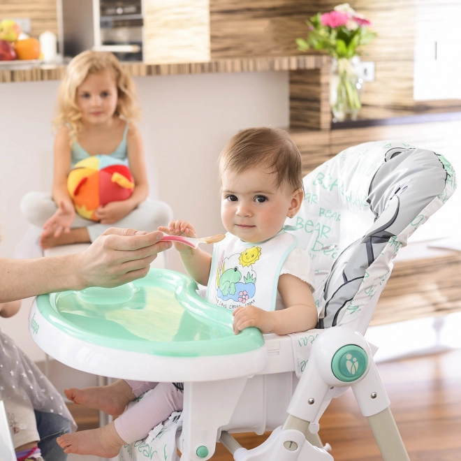 Children's High Chair Monti with Elephant Herd Design