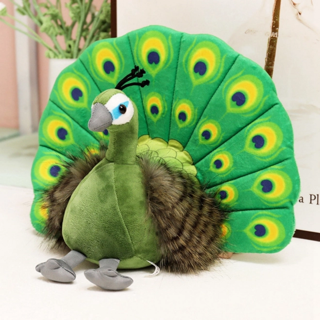 Plüssjáték Elegáns Zöld Páva 30 cm