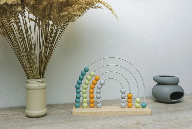 Wooden Rainbow Abacus