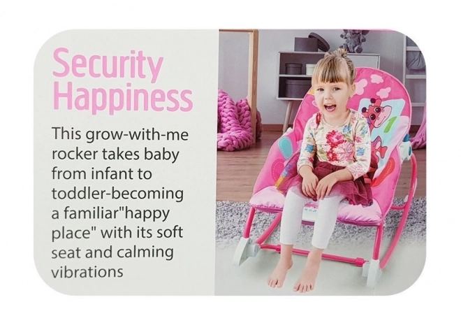 Rocking Cradle and High Chair 2-in-1 Pink