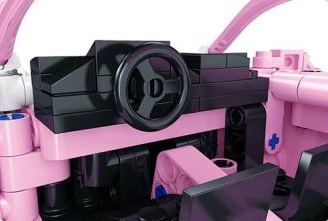 Pink Sports Car Building Block Set