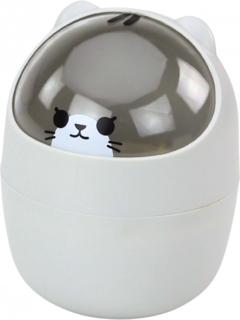 Mini table trash bin gray 1L