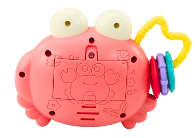 Crab Camera Rattle Projector Sounds Pink Battery