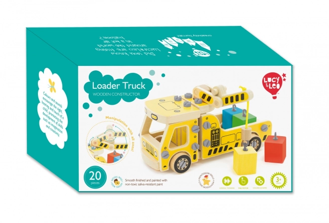 Lucy & Leo Wooden Crane Construction Set