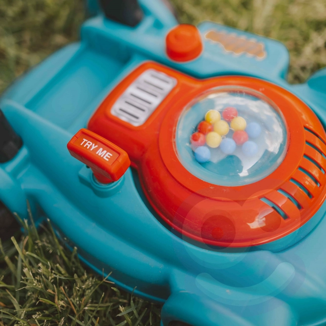 Kindergrasmaaier met helm en jerrycan WOOPIE