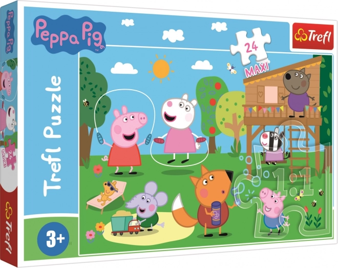 Peppa Pig Fun in the Grass Maxi Puzzle 24 Pieces