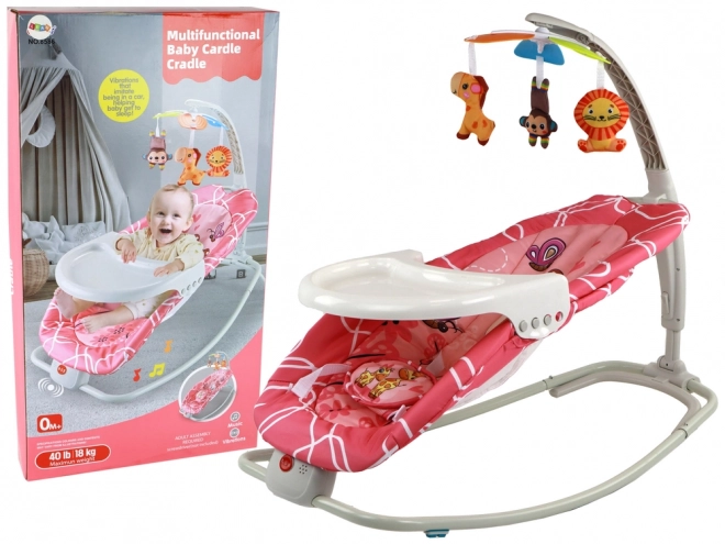 2-in-1 Baby Rocker Chair with Sounds and Vibrations