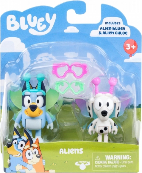 Bluey figurákok kettes csomag Baby Bluey és Chloe