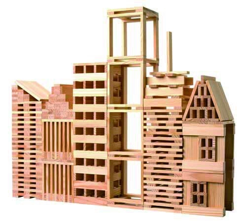 Wooden Construction Planks Set