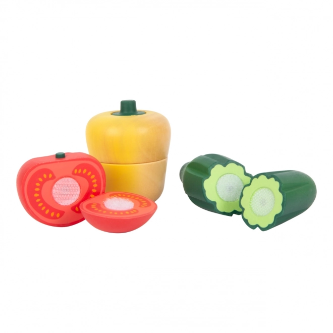 Small Foot Wooden Vegetable Cutting Set