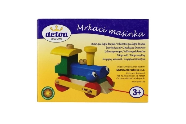 Detoa Wooden Pull Train with Screwdriver