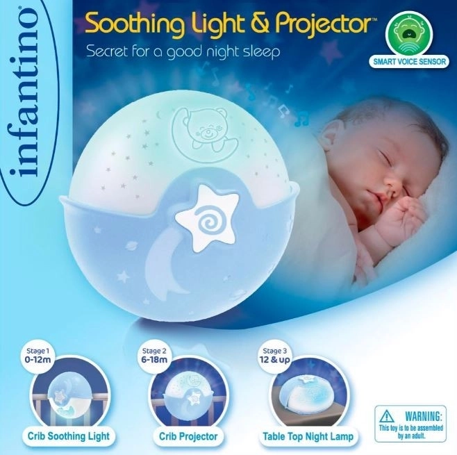 Infantino 2-in-1 Projector and Night Light Blue