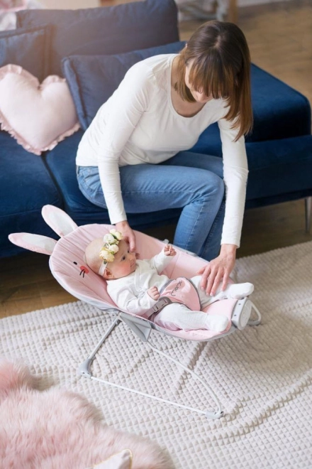 Vibrating Baby Bouncer with Music Panda Design