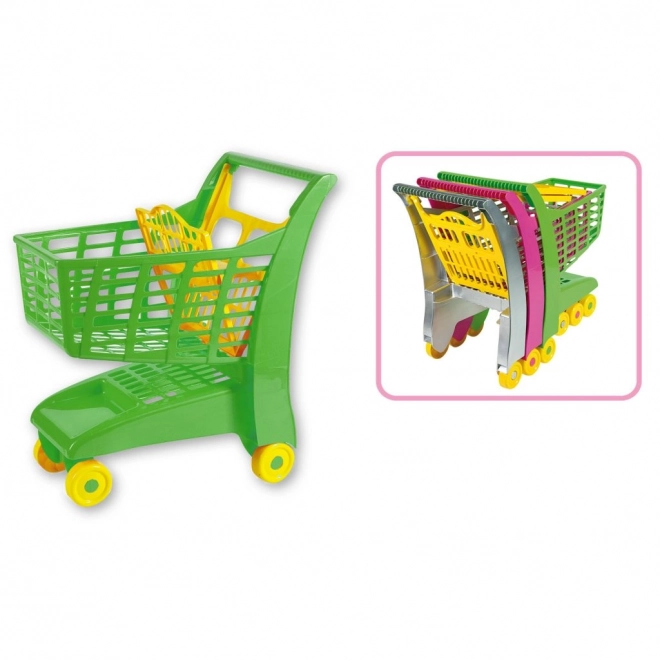 Androni Shopping Cart with Seat - Green