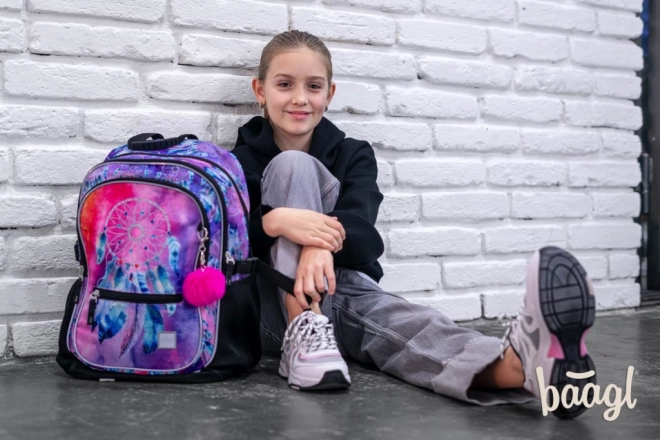 Baagl Backpack Set Dreamcatcher: Backpack, Pencil Case, and Shoe Bag