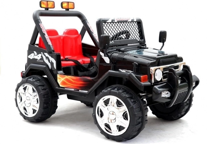 Black Children's Electric Ride-On Jeep