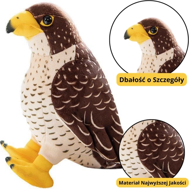 Giocattolo di peluche falco 30 cm