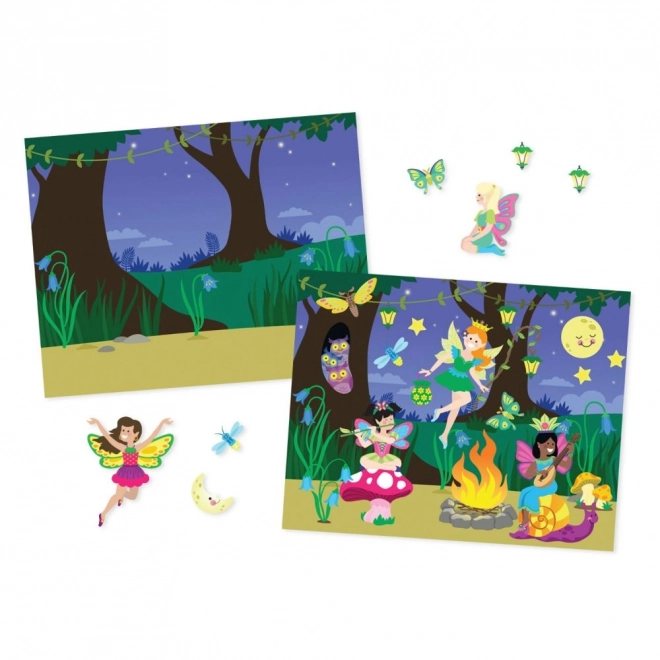 Reusable sticker set - fairies