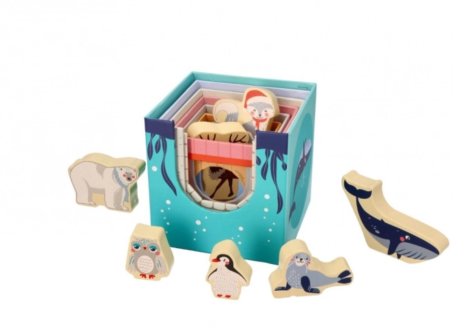 Arctic Animals Stacking Cup Pyramid