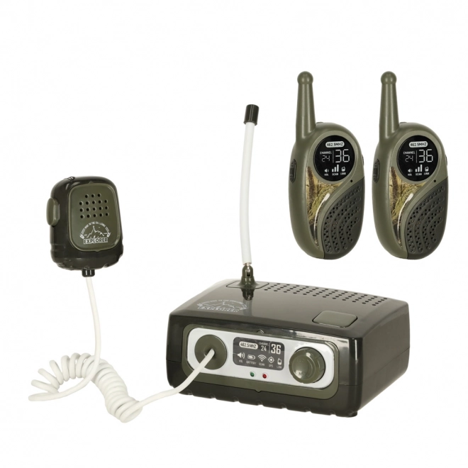 Walkie Talkie Set with Base Station for Kids