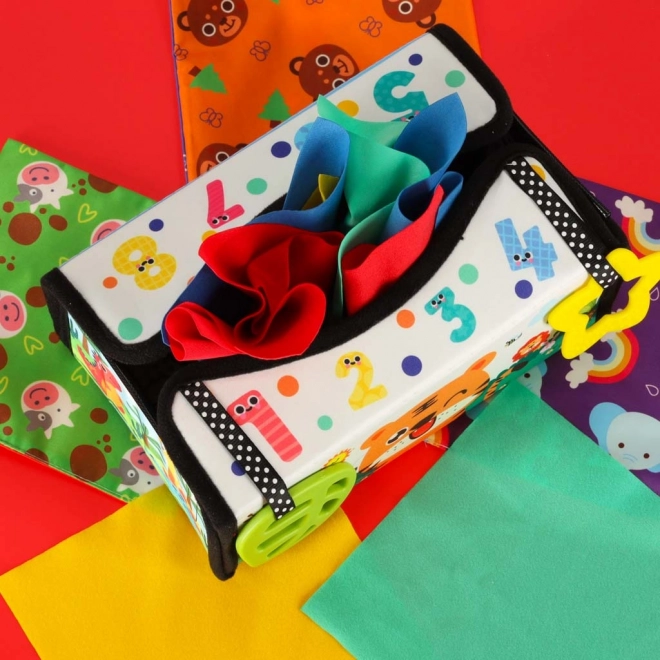 Sensory Montessori Toy with Handkerchiefs and Mat 2 in 1