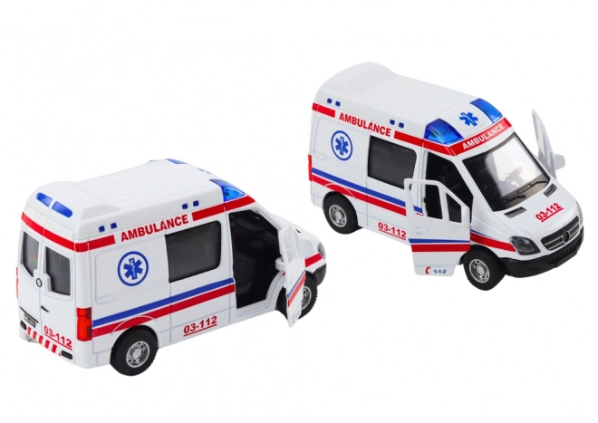 Model Ambulance with Opening Doors, Lights, and Sounds