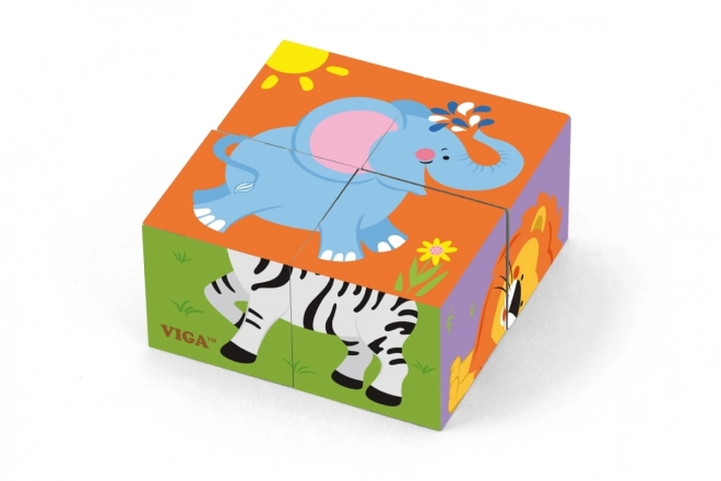 Wooden Animal Blocks Set