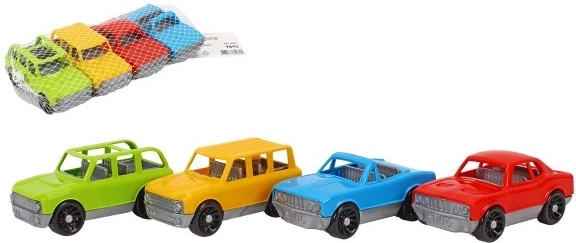 Set di macchinine colorate in plastica a movimento libero