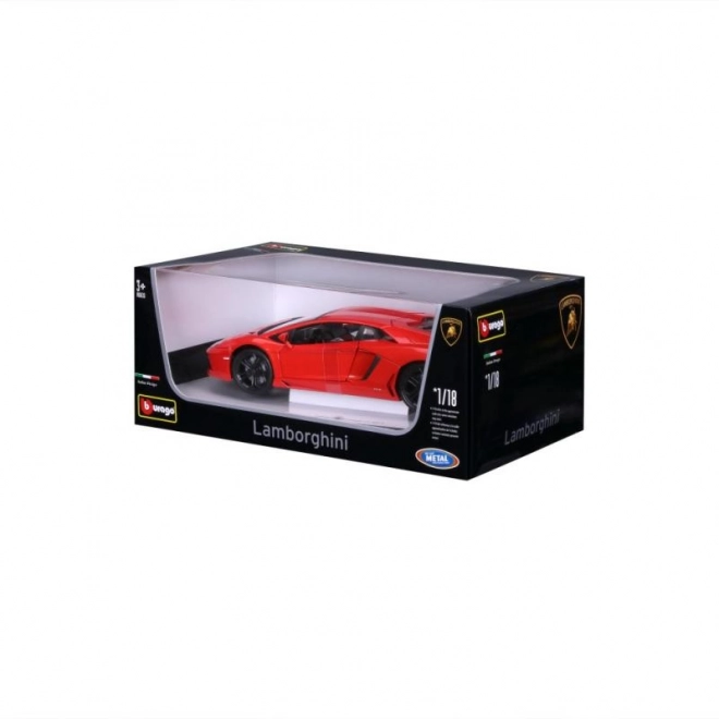 Bburago Lamborghini Aventador LP700-4 Diecast Model in Metallic Orange