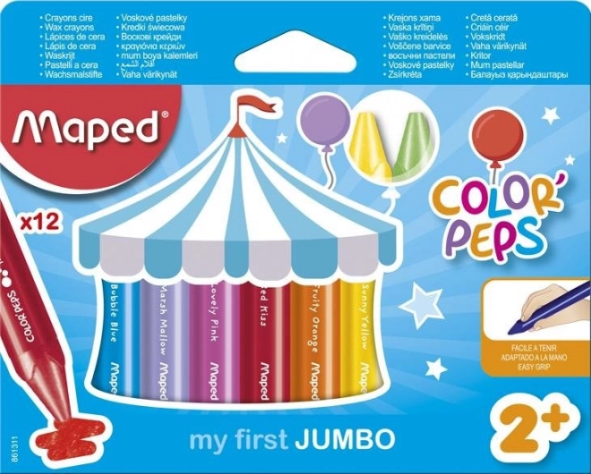 Maped Triangular Wax Crayons Jumbo Set