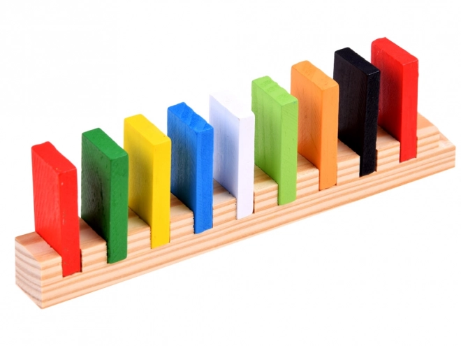 Colorful Wooden Domino Blocks