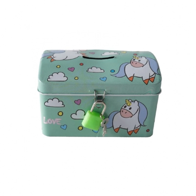 Unicorn Piggy Bank with Lock