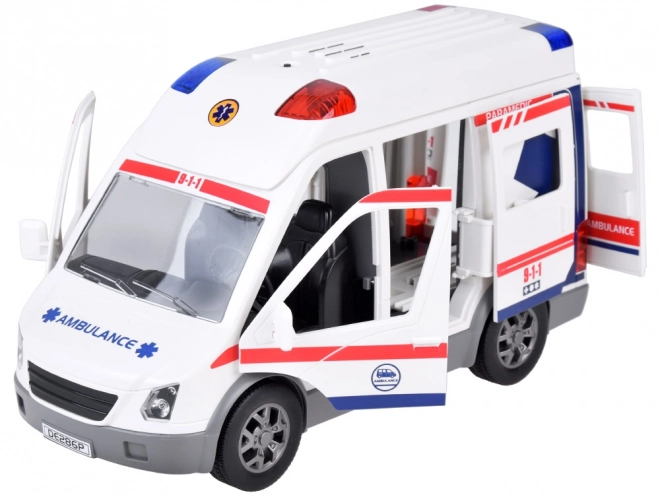 interactive ambulance play set with stretcher and sound