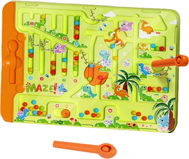 WOOPIE Magnetisches Labyrinth 2-in-1 Spiel Mensch ärgere dich nicht